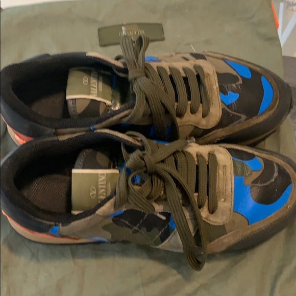 Valentino camo rockrunners sneakers green-orange - Picture 5 of 5